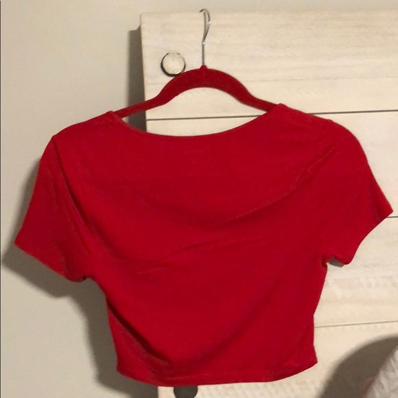 Red Express Crop Top - Picture 3 of 3